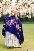 Women's Aari Embroidered Wool Stole